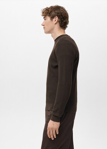 MANGO MAN Sweater 'Antigua' in Brown