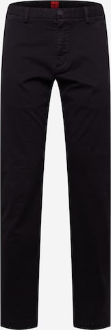 Regular Pantalon chino 'David' HUGO Red en noir : devant