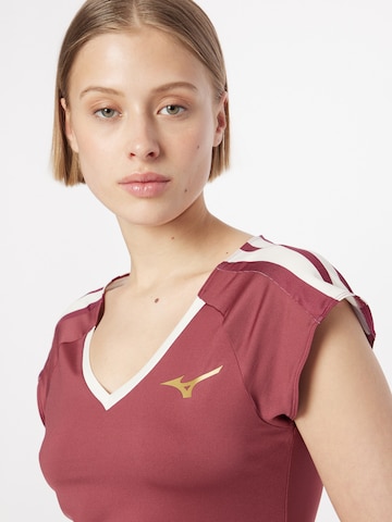 MIZUNO - Camisa funcionais em vermelho