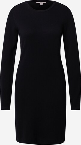 EDC BY ESPRIT Knitted dress in Black: front