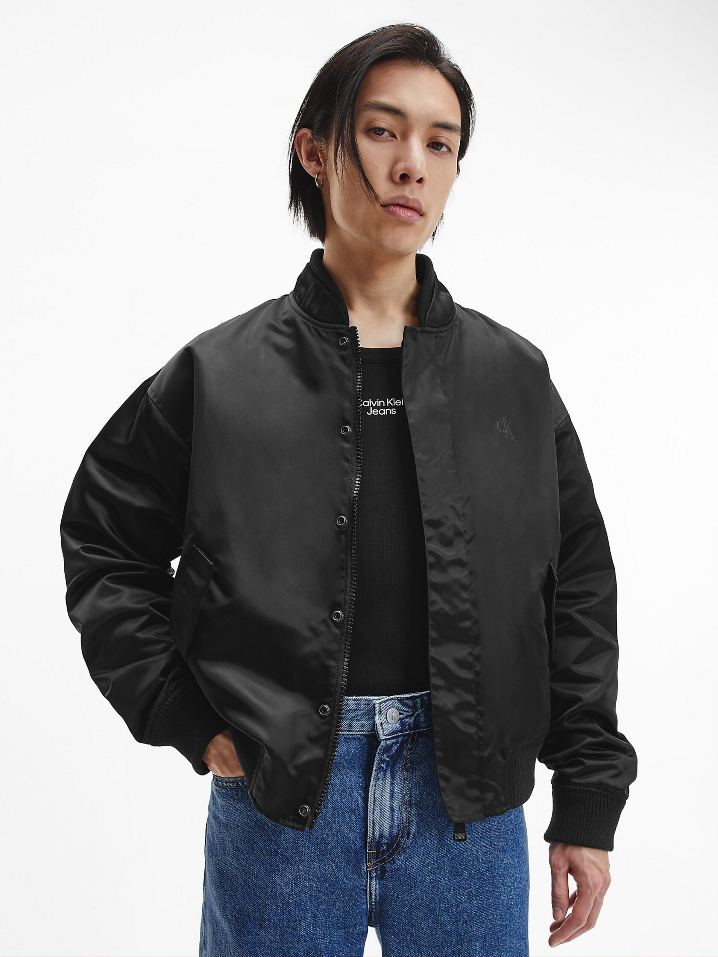 Männer Jacken Calvin Klein Jeans Übergangsjacke in Schwarz - FZ34471 Männer Jacken Calvin Klein Jeans Übergangsjacke in Schwarz - FZ34471