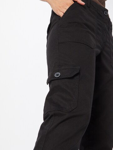 MORE & MORE Tapered Cargo Pants in Black