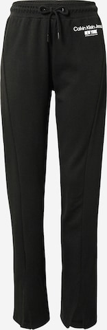 Calvin Klein Jeans Normalny Spodnie w kolorze czarny: przód