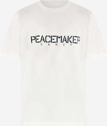T-Shirt OAMC PEACEMAKER en blanc : devant