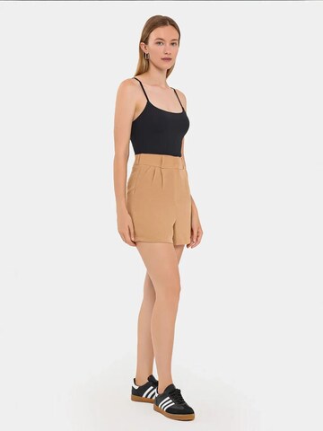 Hiccup Wide leg Trousers 'Shorts' in Brown