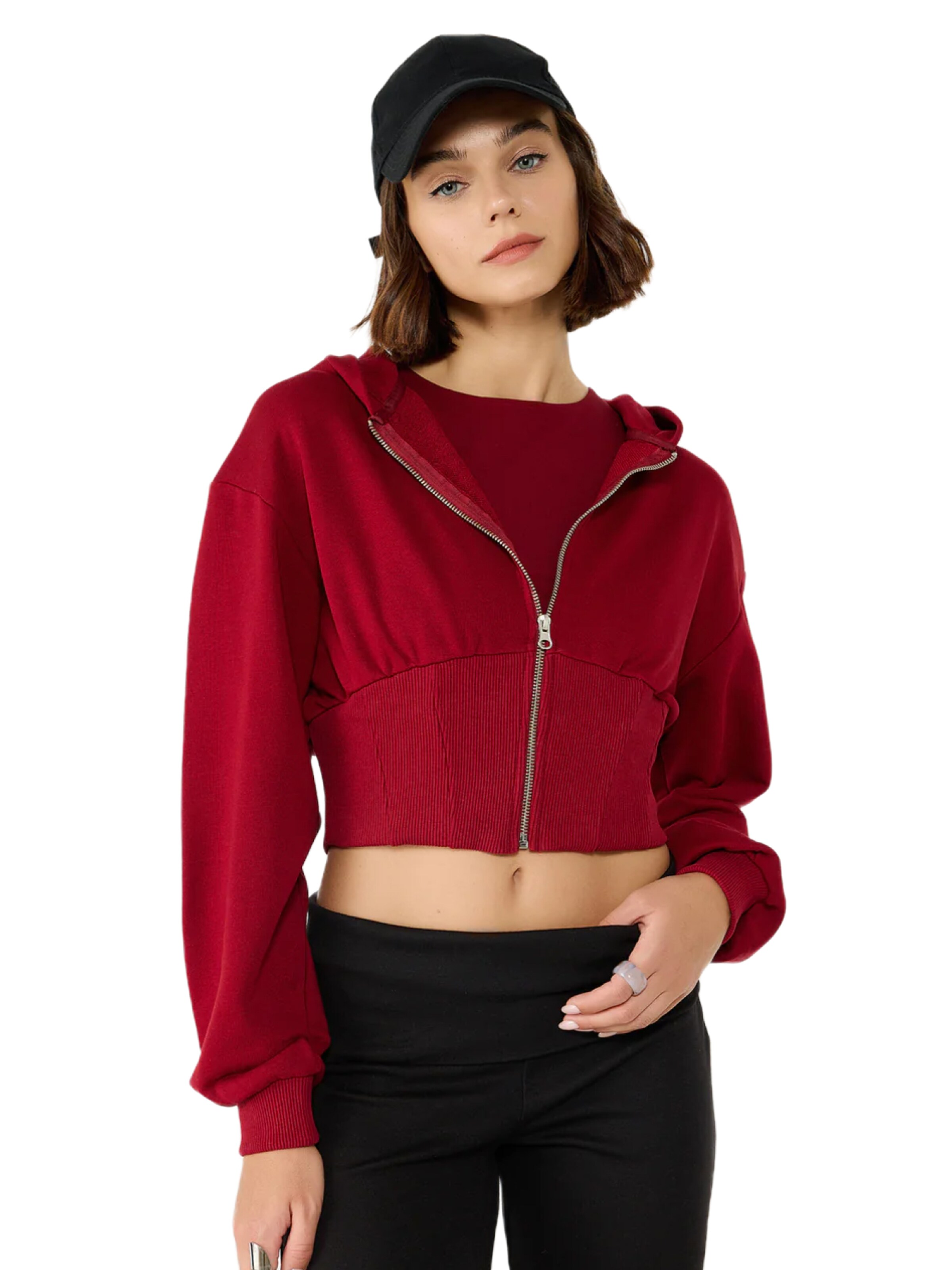 No Matter What Sweatvest in Rood: voorkant