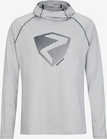 ZIENER Athletic Sweater in Grey: front