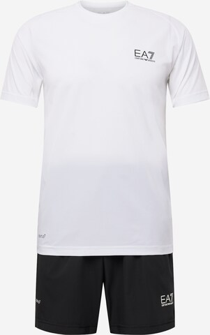 EA7 Emporio Armani - Fato de treino em branco: frente