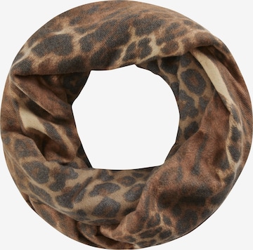 CODELLO Tube Scarf 'FUR BRUSHED' in Brown