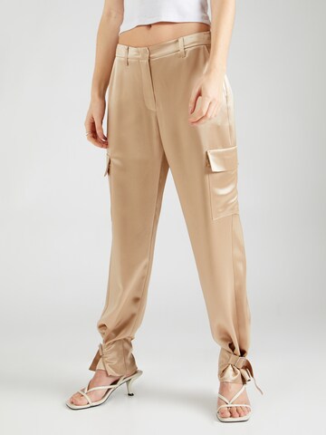 Effilé Pantalon cargo 'Marzia' GUESS en beige : devant