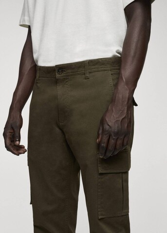 MANGO MAN Regular Cargo Pants 'Zeus' in Brown