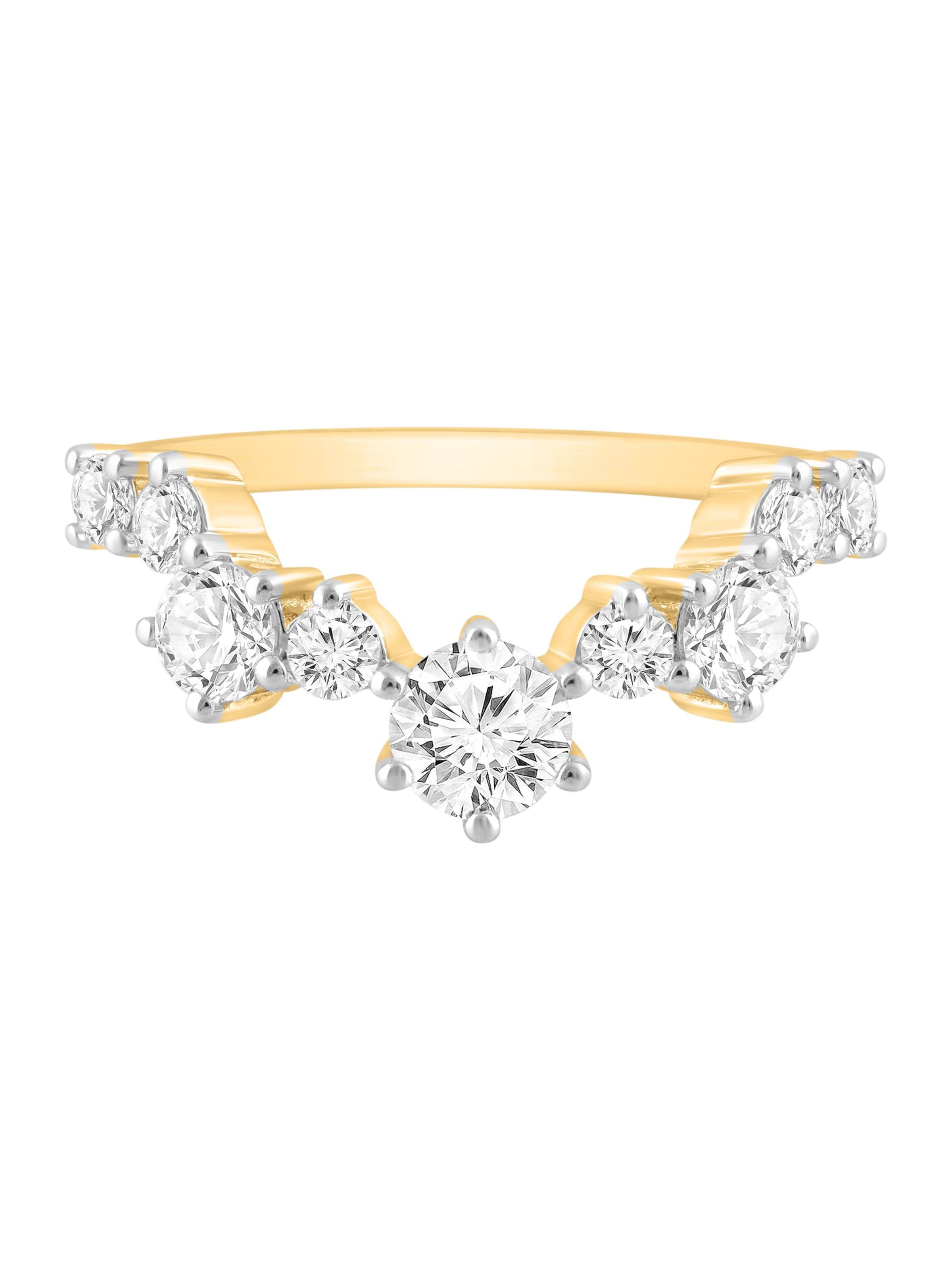 ETHISHER DIAMANTEN Ring in Gold: front