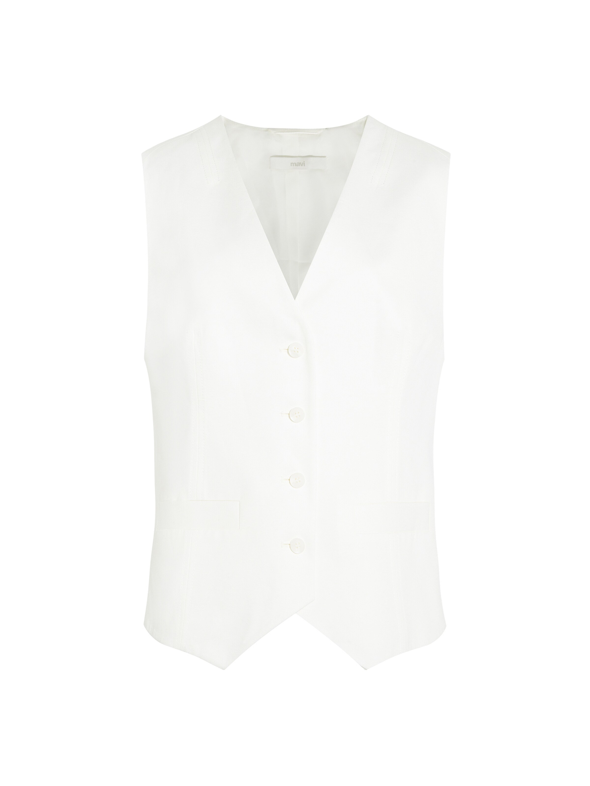Mavi Vest in White: front