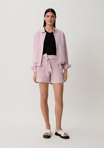 comma casual identity Regular Hose in Pink: Vorderseite