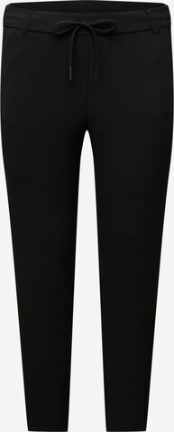 ONLY Carmakoma Slim fit Trousers in Black: front