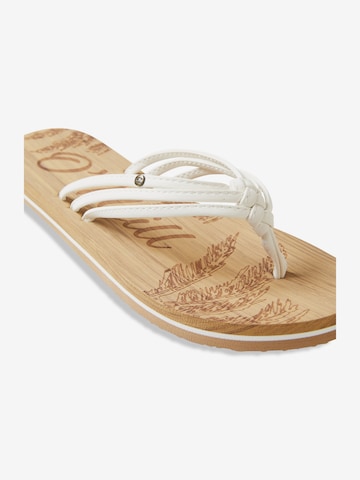 O'NEILL T-Bar Sandals 'Ditsy' in White