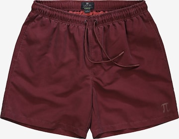 Shorts de bain JAY-PI en rouge : devant