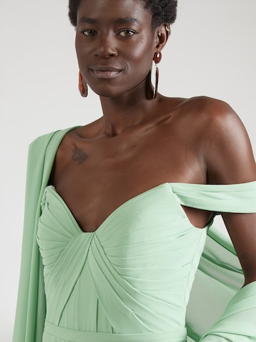 Robe de soirée mascara en vert