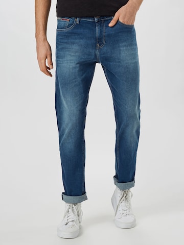 Tommy Jeans Regular Дънки 'Ryan' в синьо: отпред