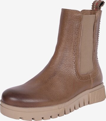 Crickit Chelsea boots 'Naika' in Bruin: voorkant