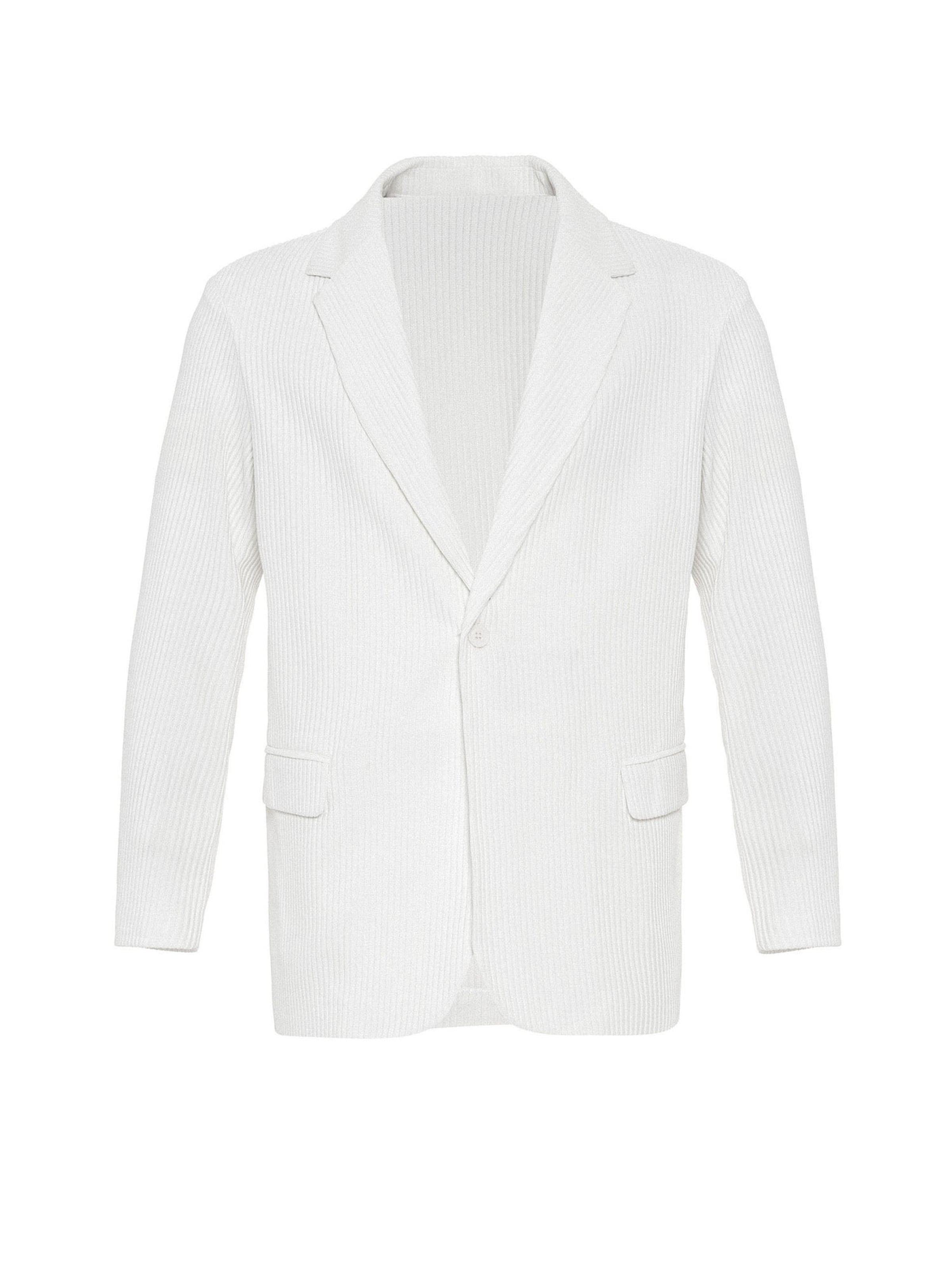 Antioch Regular fit Бизнес сако в бяло: отпред