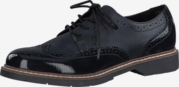s.Oliver Lace-Up Shoes in Blue: front