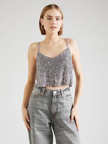 ABOUT YOU Top 'Cassidy' in Silver: front
