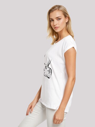 T-shirt 'Dinosaurier Sinoceratops Skull' F4NT4STIC en blanc
