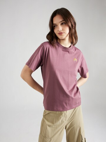 T-shirt Iriedaily en violet : devant