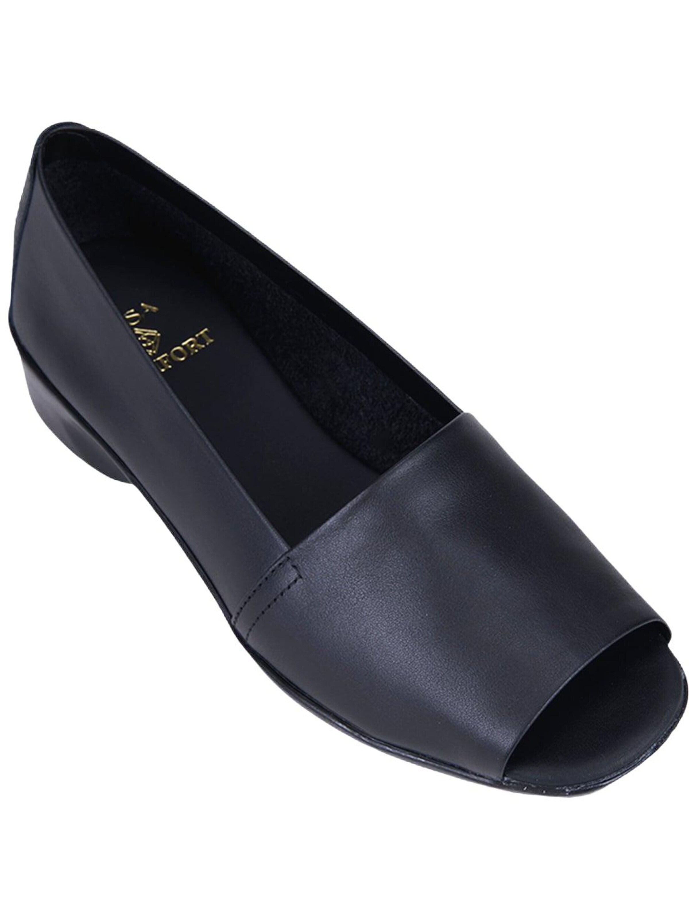 Desa - Zapatillas 'DESA Damen DesaComfort Zehenfreie Alltagsschuhe aus Leder' en negro