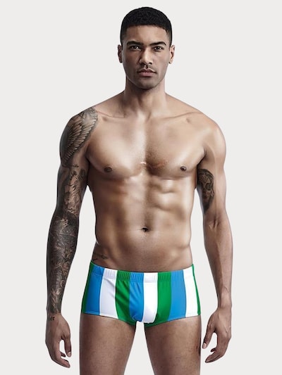 SEOBEAN Athletic Swim Trunks 'Swim Wear Badehose' in Green, Item view