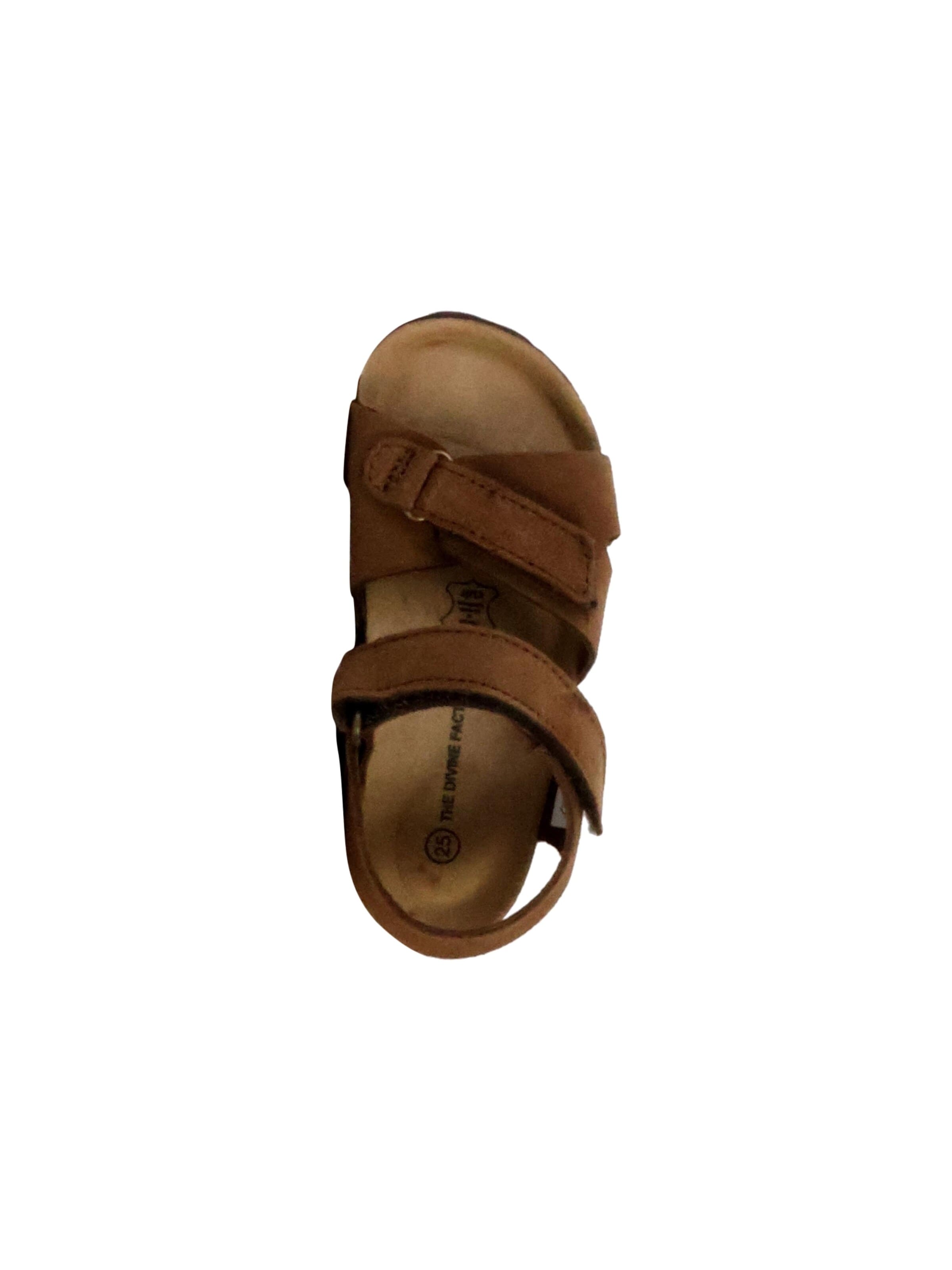 Chaussure basse 'Orion Scratch Leder-Pantoletten für Kinder' The Divine Factory en marron