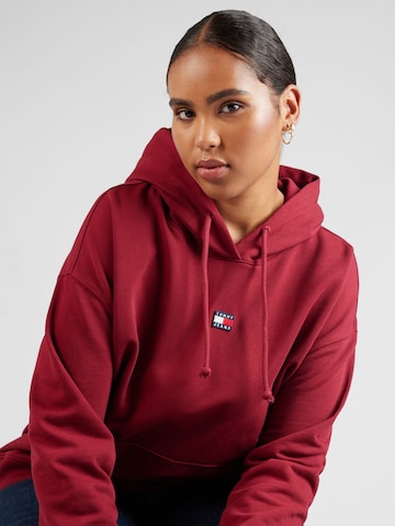 Sweat-shirt Tommy Jeans Curve en rouge