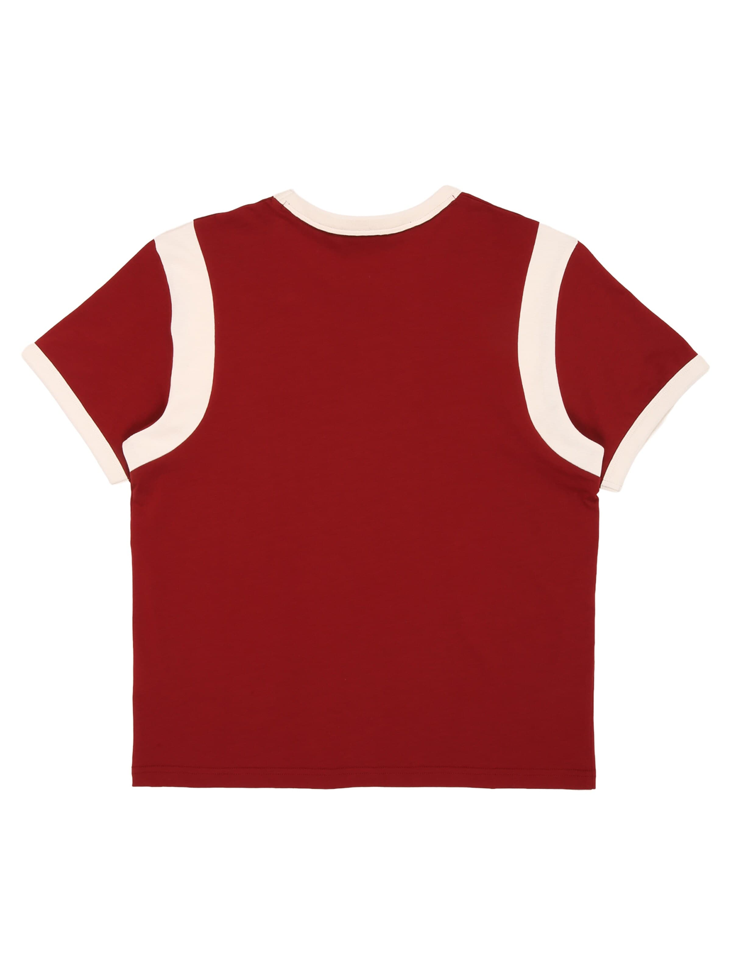 Maglietta 'FRAINA relaxed blocked logo t-shirt' di FILA in rosso