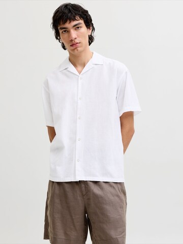 JACK & JONES Comfort Fit Hemd 'JJESUMMER' in Weiß: Vorderseite