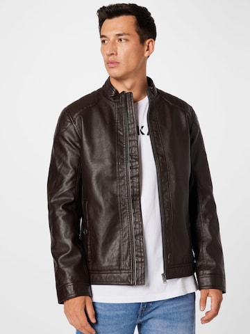 TOM TAILOR Between-Season Jacket in Brown: front