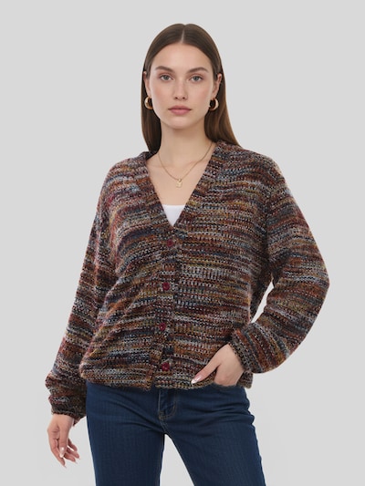 LapaPlus Cardigan 'Women Cardigan' en lie de vin, Vue avec produit