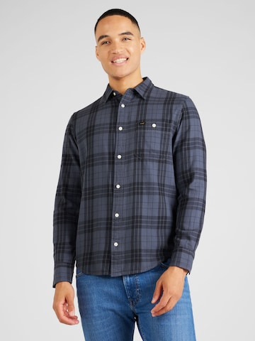 Lee Regular fit Button Up Shirt 'LEESURE' in Blue: front