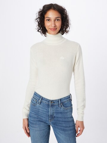 La Martina Sweater in White: front