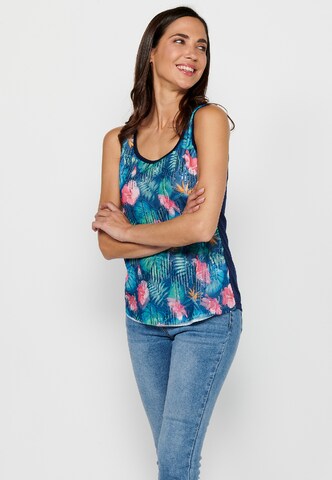 KOROSHI Top in Blau