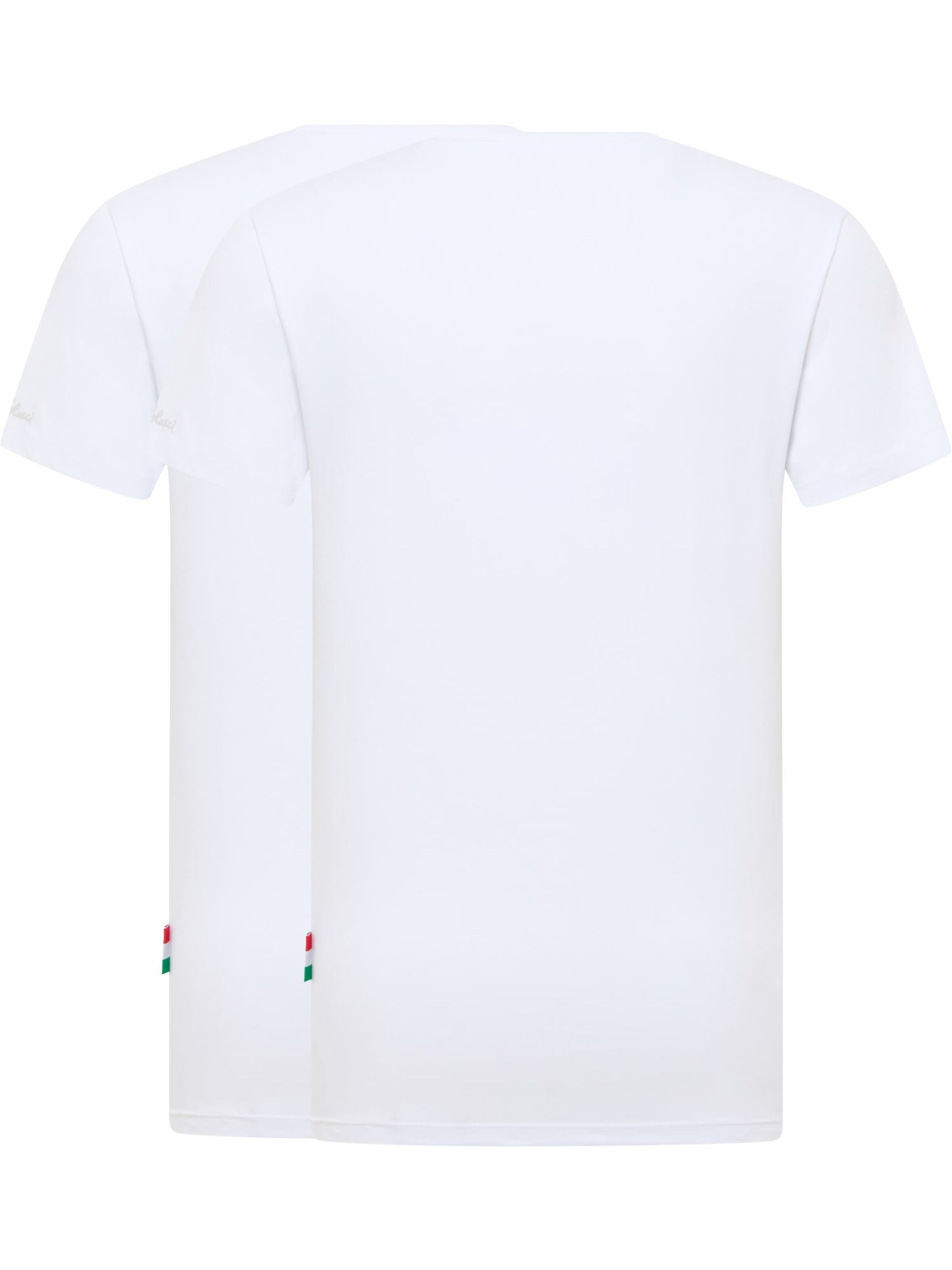 T-Shirt 'Cavallaro' Carlo Colucci en blanc