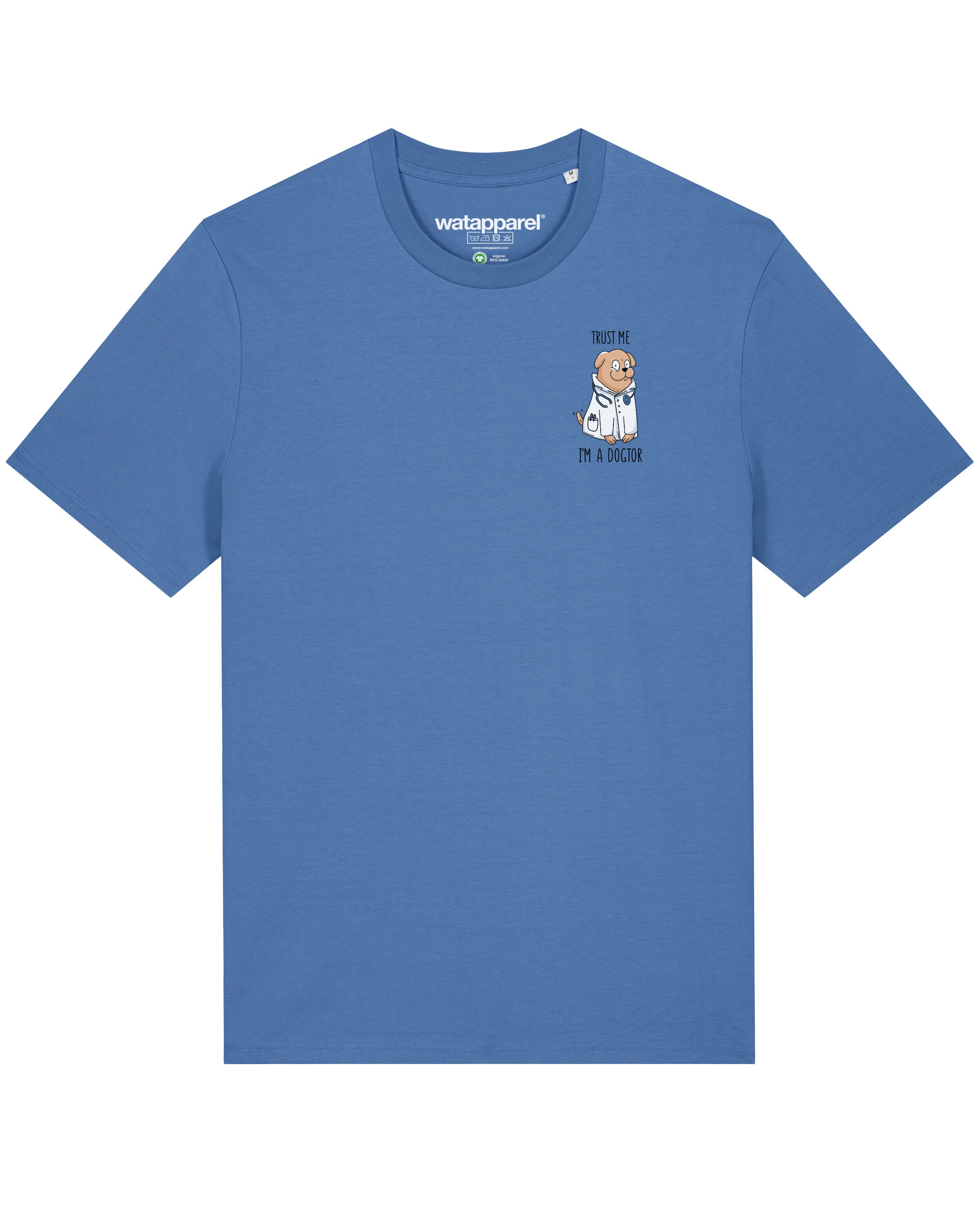 Watapparel T-Shirt ' Dogtor ' in Blau: Vorderseite