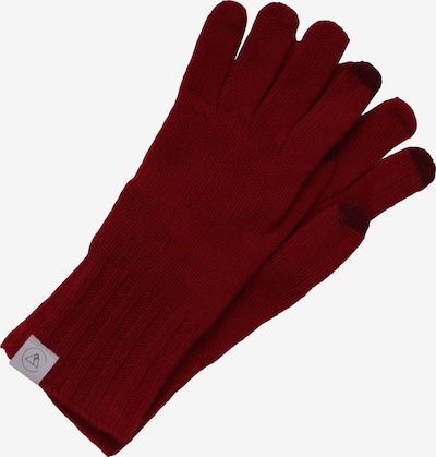 CASH-MERE.CH Kaschmir Handschuhe in grau / rot, Produktansicht