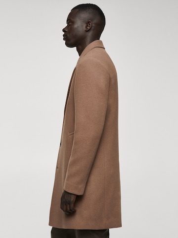 MANGO MAN Płaszcz przejściowy 'Haki' w kolorze brązowy