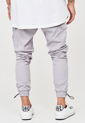 behype Regular Cargo Pants 'LENNY' in Grey
