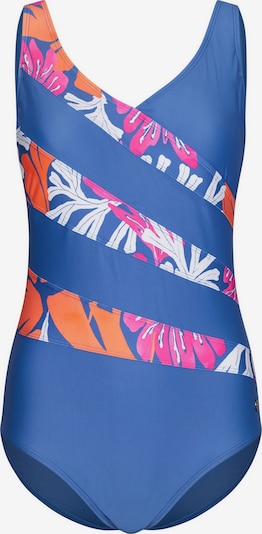 Pastunette Shapingbadeanzug in S in blau / orange / pink / weiß, Produktansicht
