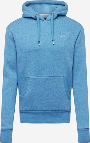 Sweat-shirt Superdry en bleu : devant