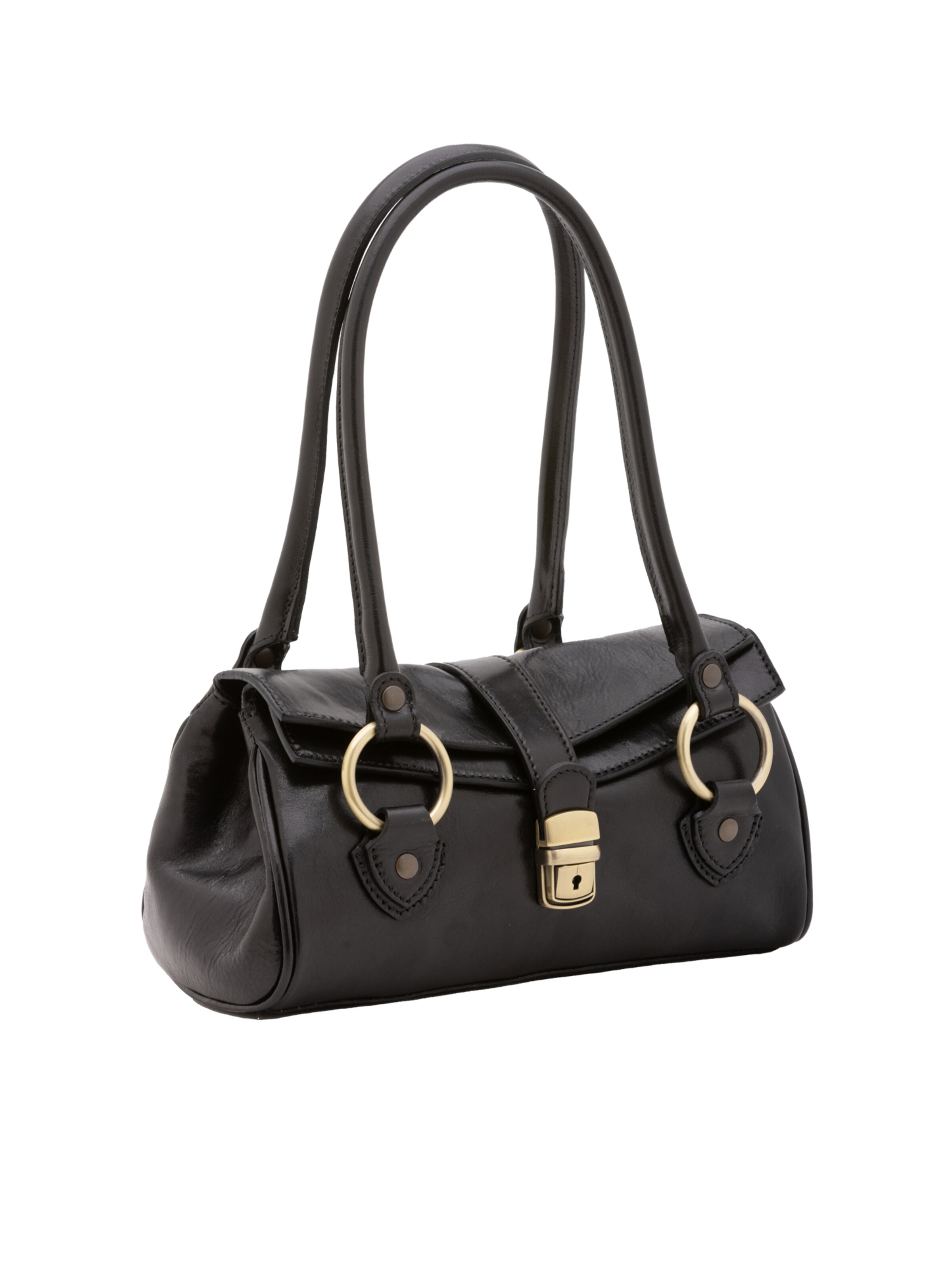 Viola Castellani Handtasche 'False' in Schwarz: Vorderseite