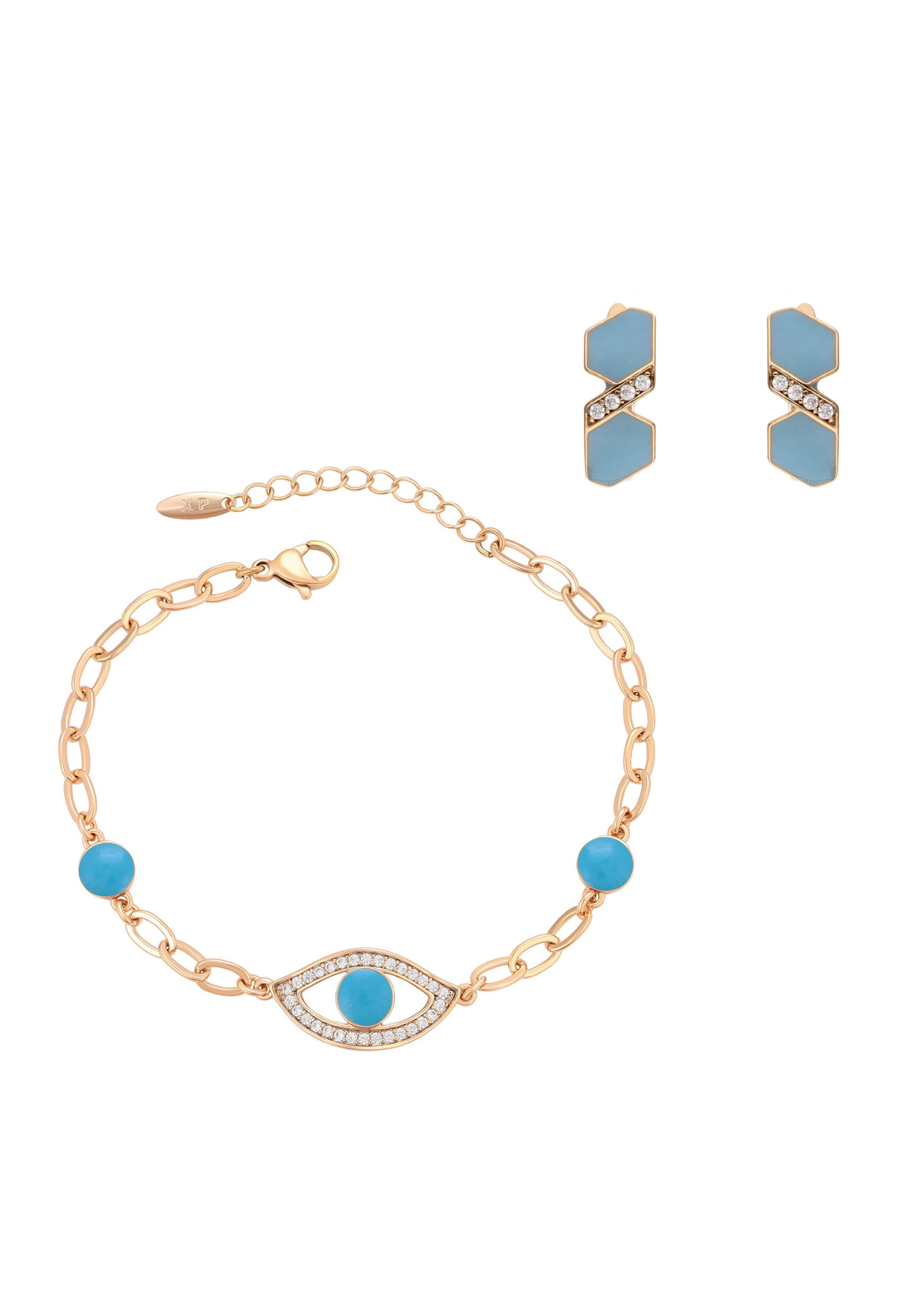faina - Conjunto de joyería en oro: frente