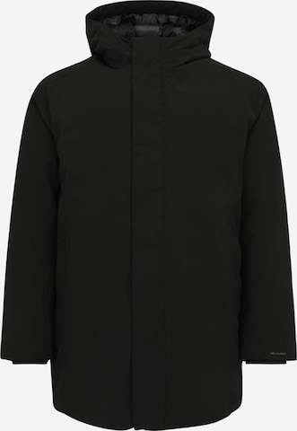 Parka invernale 'JJEKeen' di Jack & Jones Plus in nero: frontale